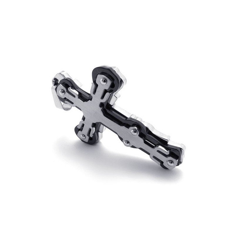 Zwarte Titanium Kruishanger Zwarte Titanium Kruishanger
