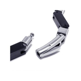 Heren Jongens Zilveren Pure Titanium Ketting Bedelarmband