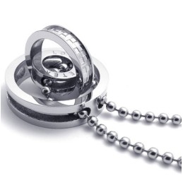 Zilveren Accent Meerdere Ringen Geliefden Titanium Hanger