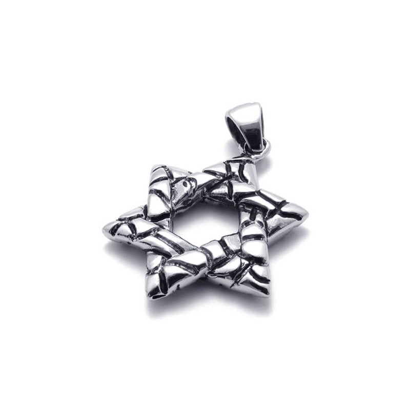 Gelukshexagram Titanium Hanger