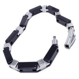 Heren Jongens Zilveren Pure Titanium Ketting Bedelarmband