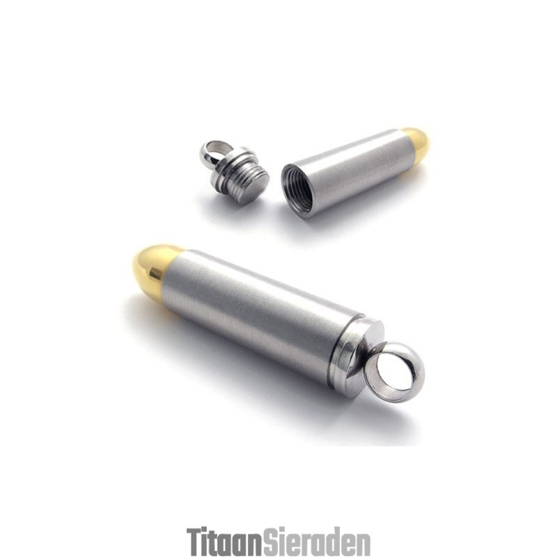 Gouden Accentkogel Titanium Hanger