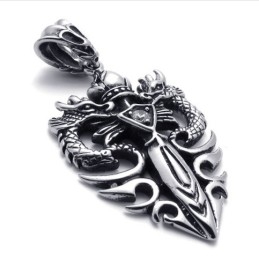 Titanium Hanger Met Twee Drakendolk