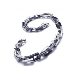 Heren Jongens Charm Zilveren Pure Titanium Schakels Armband