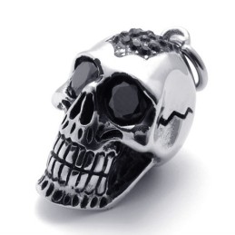 Zwarte Diamanten Schedel Titanium Hanger