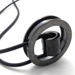 Zwarte Ring Titanium Hanger