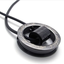 Zwarte Ring Titanium Hanger