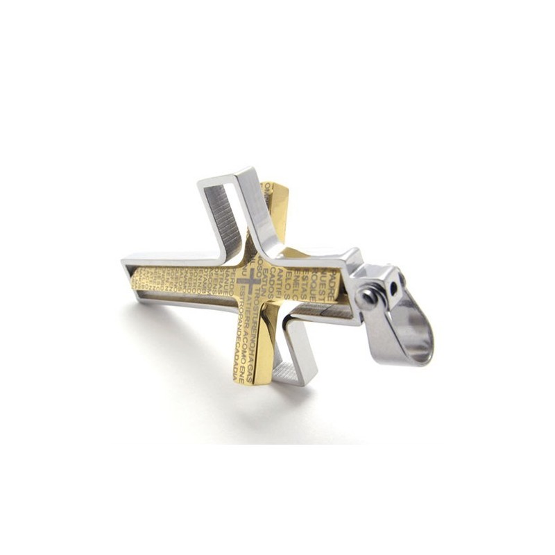 Gouden Titanium Kruishanger Gouden Titanium Kruishanger