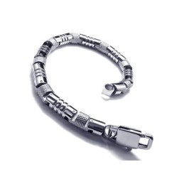 Heren Charm Zilveren 316L Pure Titanium Armband Bangle