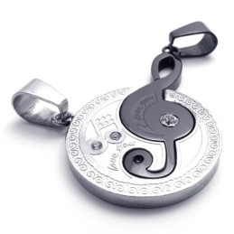 Zwarte Muzieknootliefhebbers Titanium Hanger