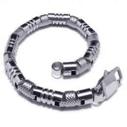 Heren Charm Zilveren 316L Pure Titanium Armband Bangle