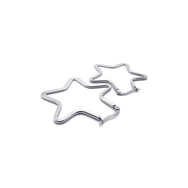 Ster Titanium Oorbellen Ster Titanium Oorbellen