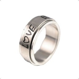 Liefdesrotatie Titanium Ring