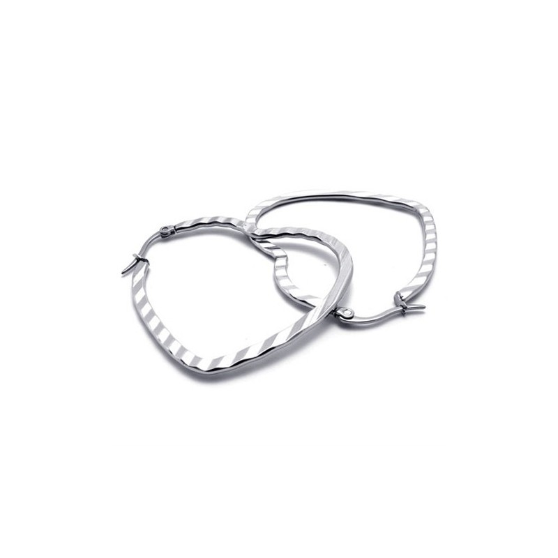 Hartvormige Titanium Oorbellen Hartvormige Titanium Oorbellen