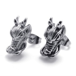 Chinese Draak Titanium Oorbellen