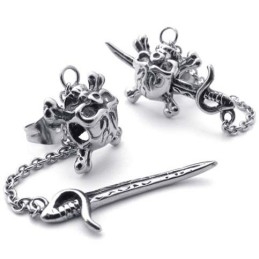 Zwaard Titanium Oorbellen