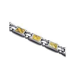 Magnetische Armband Van Puur Titanium, Goud En Zilver Voor Heren