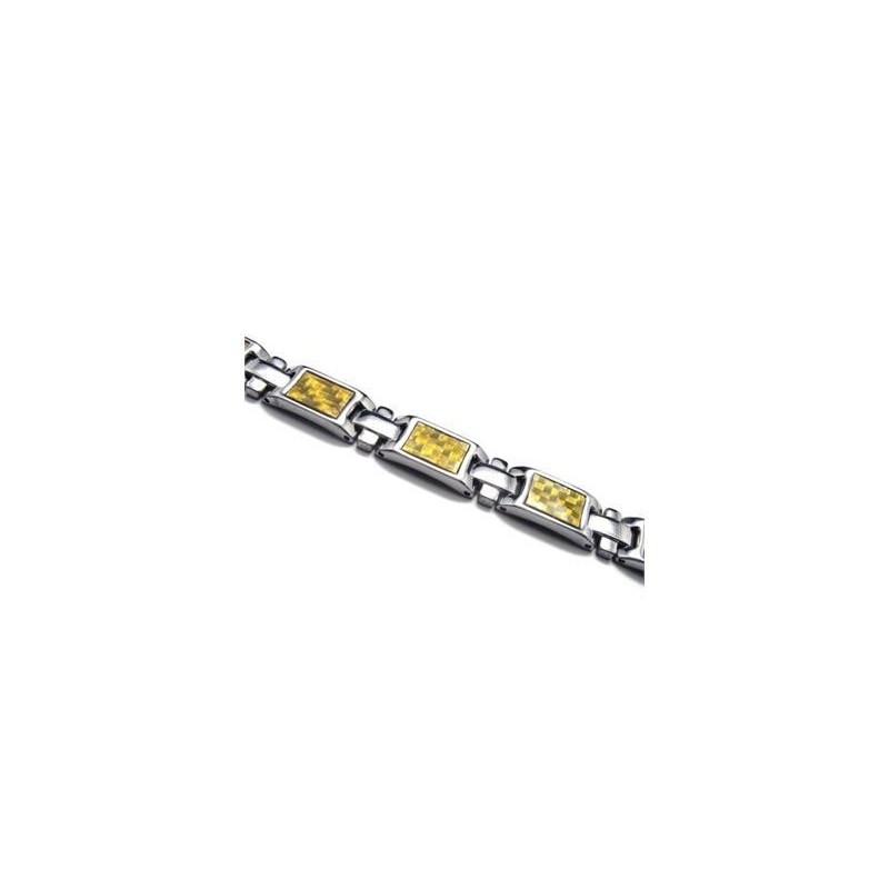 Magnetische Armband Van Puur Titanium, Goud En Zilver Voor Heren