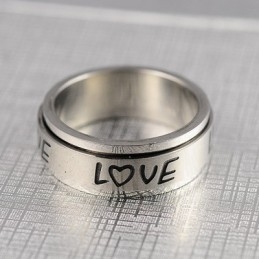 Liefdesrotatie Titanium Ring