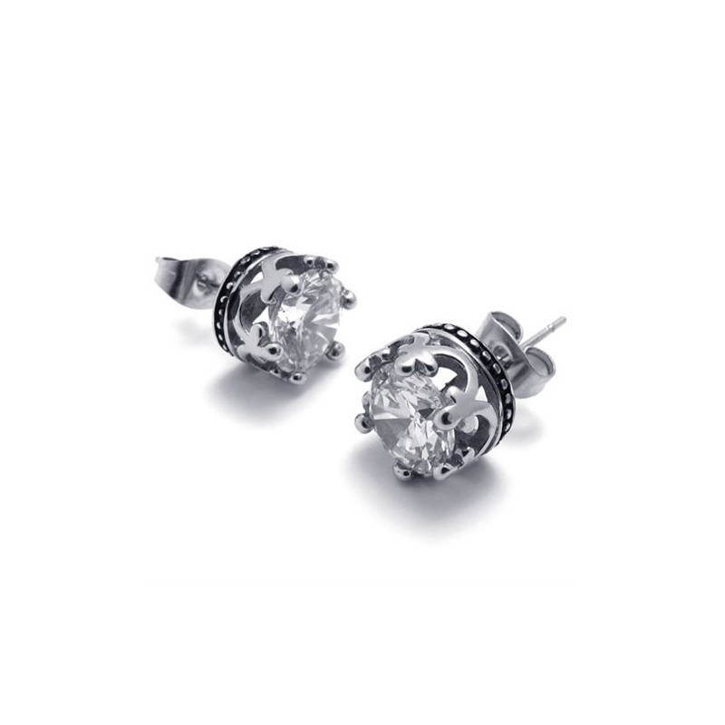 Diamanten Titanium Oorbellen Diamanten Titanium Oorbellen