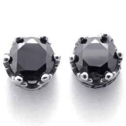 Diamanten Titanium Oorbellen