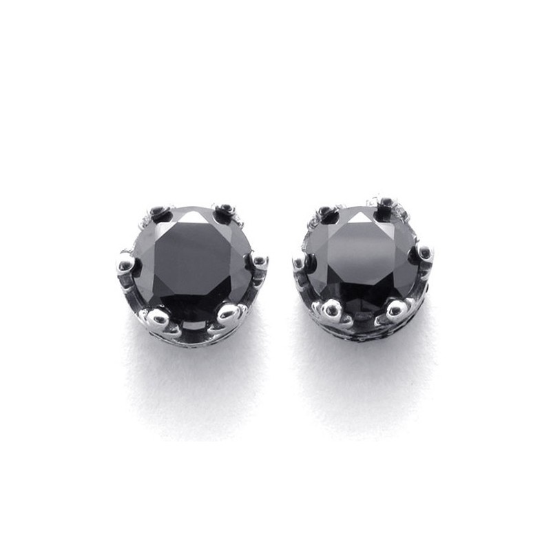 Diamanten Titanium Oorbellen