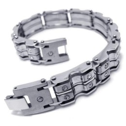 Heren Jongens Zilveren Bedel Pure Titanium Armband Bangle