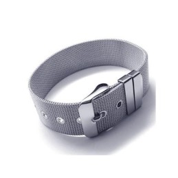 Heren Jongens Zilveren Pure Titanium Armband Charm Bangle