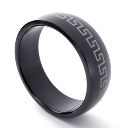 Zwarte Titanium Ring