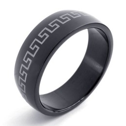 Zwarte Titanium Ring