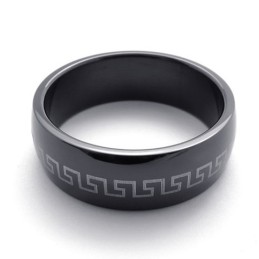 Zwarte Titanium Ring