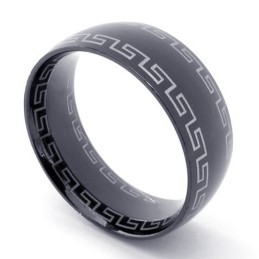 Zwarte Titanium Ring