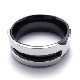Zwarte Titanium Ring