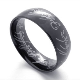 Zwarte Lord Titanium Ring