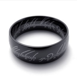 Zwarte Lord Titanium Ring