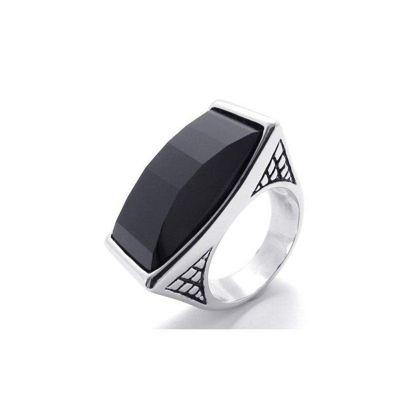 Edelsteen Titanium Ring Edelsteen Titanium Ring
