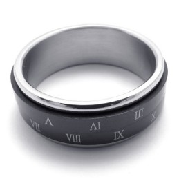 Zwarte Titanium Ring
