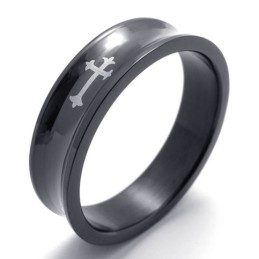 Zwarte Titanium Ring