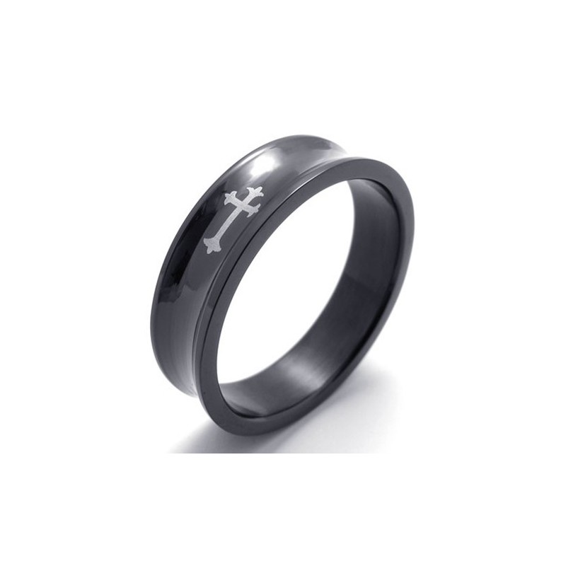 Zwarte Titanium Ring Zwarte Titanium Ring