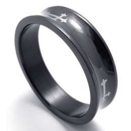Zwarte Titanium Ring