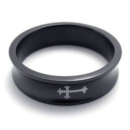 Zwarte Titanium Ring