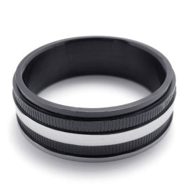 Zwarte Titanium Ring