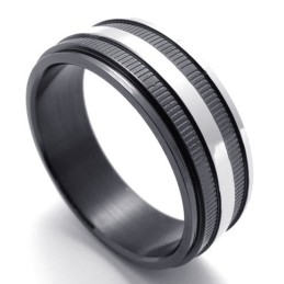 Zwarte Titanium Ring