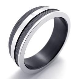 Zwarte Titanium Ring
