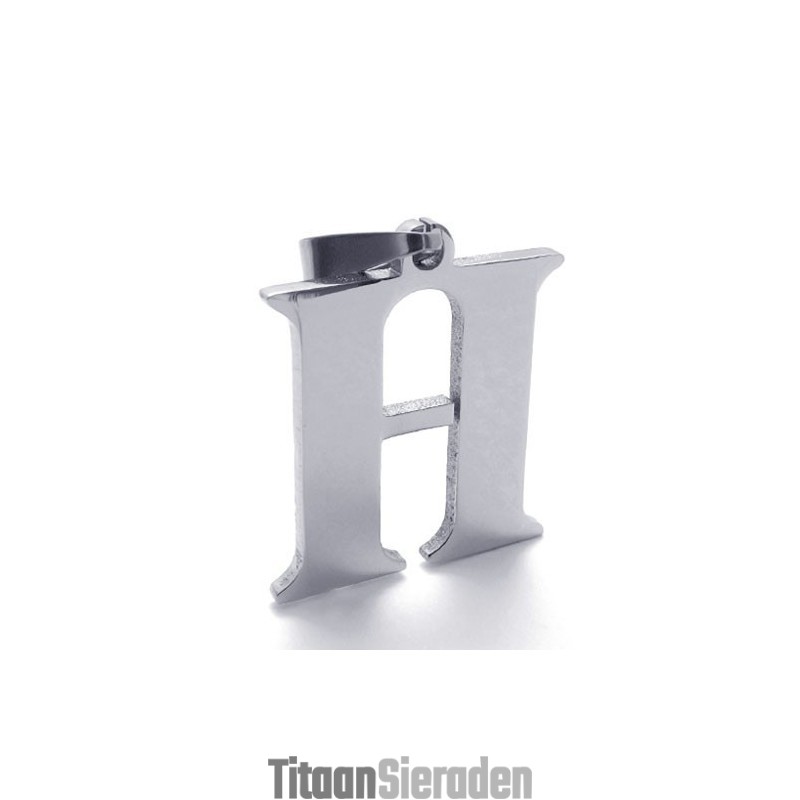 Titanium Hanger Met Letter "H"