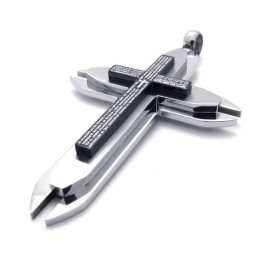 Drie Lagen Titanium Kruis Hanger