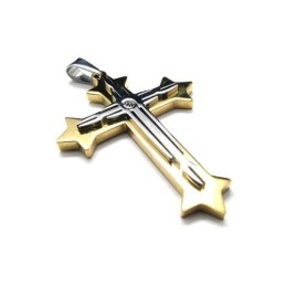 Heren Pure Titanium Nieuwe Kruis Hanger Ketting