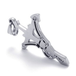 Titanium Kreeft Strass Hanger