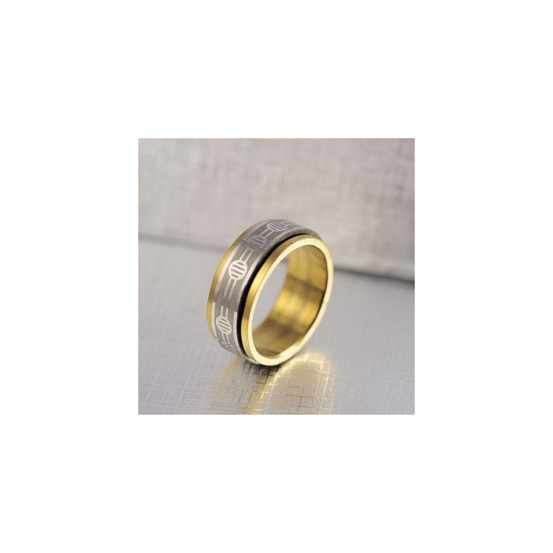 Titanium Gouden Ring