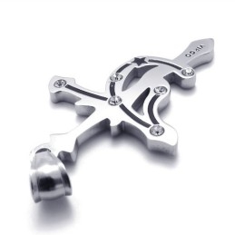 Maagd Titanium Strass Hanger